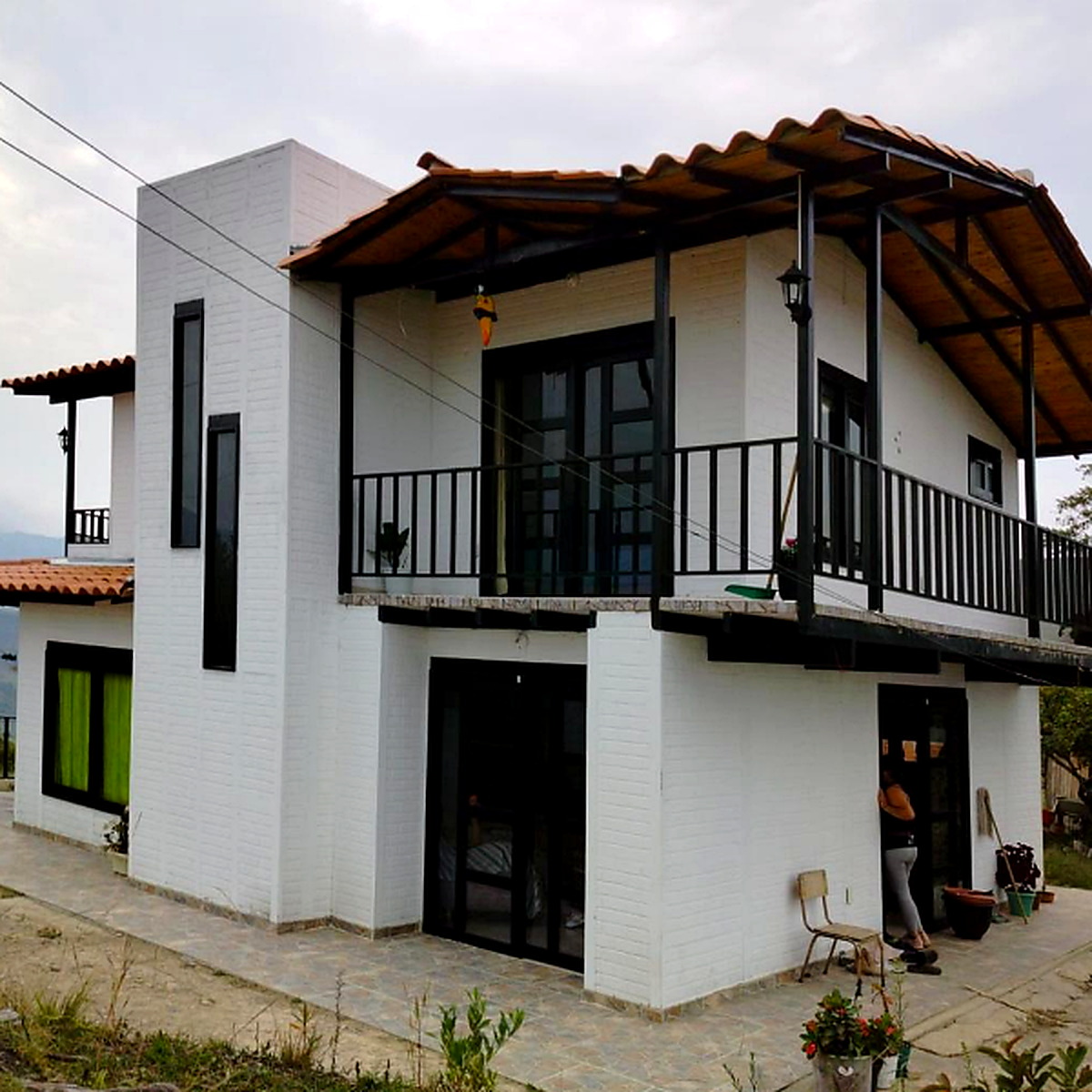 Detalle exterior de casa Modularq